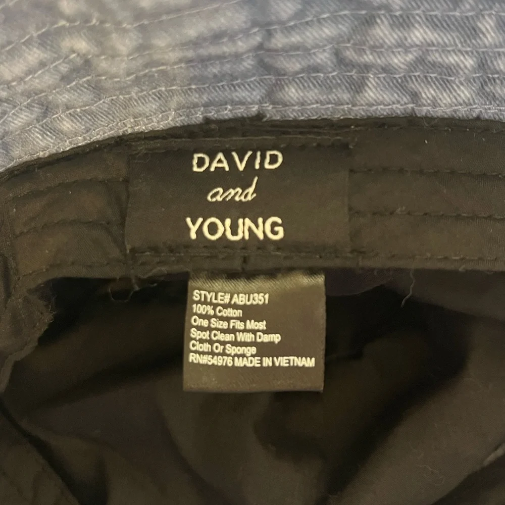 David and Young Denim Two-Tone Bucket Hat - Picture 4 of 4
